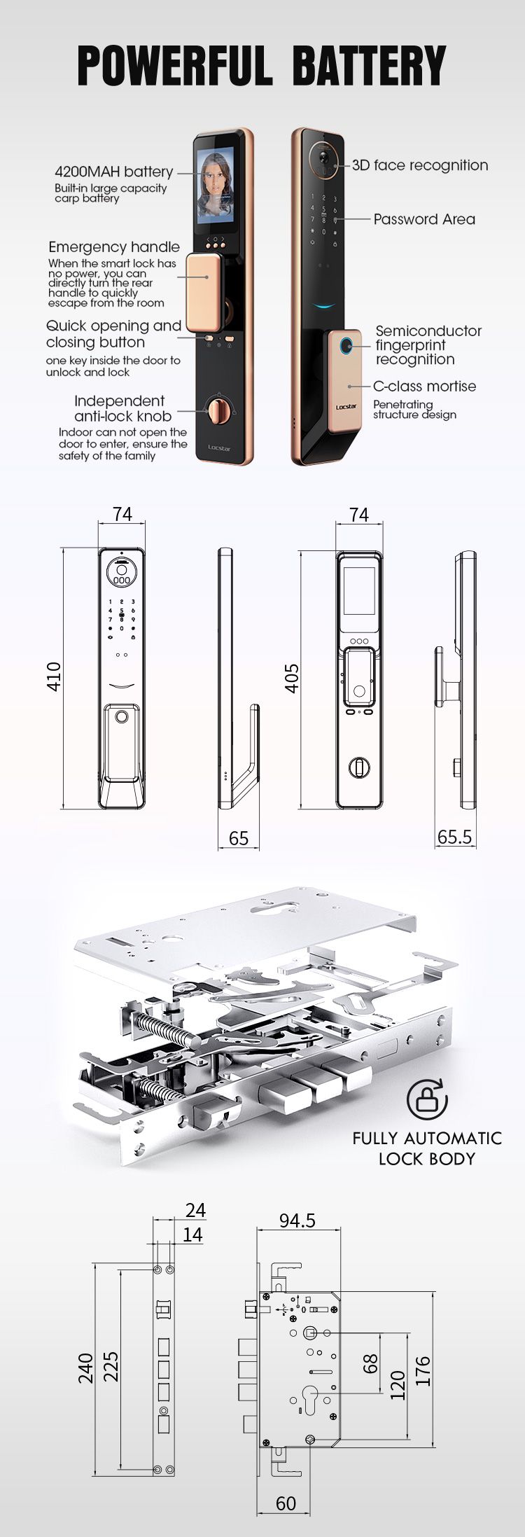 face recognition smart door lock
